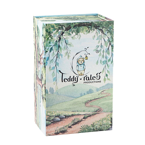 Медведь Lina TeddyTales длинношерстный, M, белый, 30 см